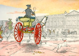 En-hest shay under Ludvig XV