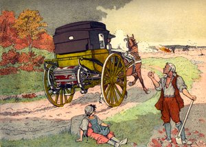 Rejse Cariole i perioden af Ludvig XV