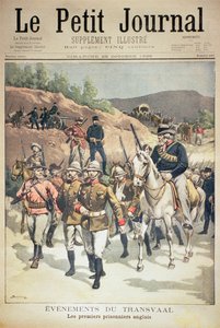 Begivenheder i Transvaal: de første engelske fanger, forside af Le Petit Journal, 29. oktober 1899 af Eugene Damblans