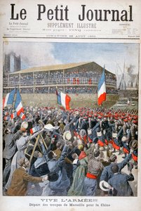 Franske tropper på vej til Kina, 1900 af Eugene Damblans