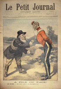 Hoveder eller haler! The Boer:- Hvis dens hale er noget for dig!, forside af Le Petit Journal, 24. december 1899 af Eugene Damblans