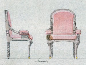 Lænestol til det gyldne værelse, Chateau d