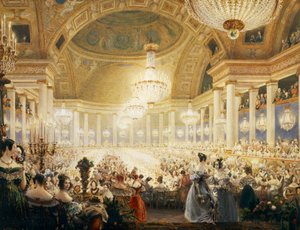Damernes fest i Tuilerierne i 1835 af Eugene Emmanuel Viollet le Duc