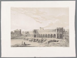 Khaju Bridge eller Pol-e Khaju i Isfahan Pont Kadjiou Chiraz (titel på objekt) Persiske landskaber (serietitel) Perse modern (serietitel)