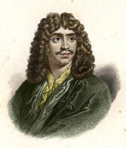 Jean Baptiste Poquelin sagde Molière (1622 - 1673) indgraveret af Giraut.