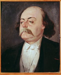 Portræt af Gustave Flaubert (1821-1880) - Maleri af Pierre Francois Eugene Giraud (1806-1881), Olie på lærred. 0,55 x 0,45 m. Slotsmuseet, Versailles, Frankrig