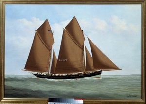 The Dundee - Saint Anthony of Padua. Maleri af Eugene Margueritte-Grandin dit Eugene Grandin (1833-1916)