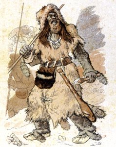 Mennesket i den palæolitiske periode, ca. 1900 (illustration) af Eugene Grasset