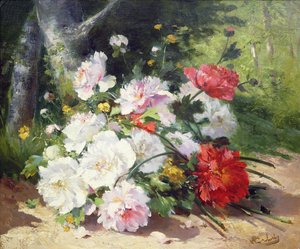 Stilleben af blomster