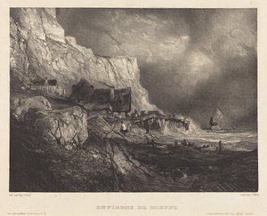 Omegnen ved Dieppe af Eugene Isabey