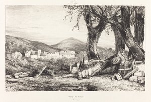 Royat-kløften, Auvergne af Eugene Isabey