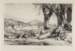 Kløften ved Royat, Auvergne af Eugene Isabey
