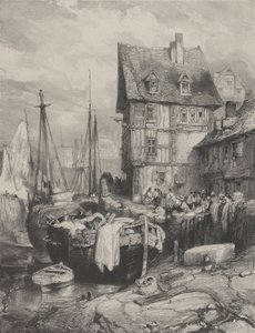 En havns indre, 1833., 1833. af Eugene Isabey