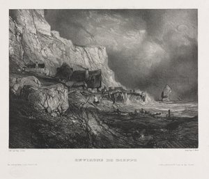 Seks marinesoldater, 1833. af Eugene Isabey