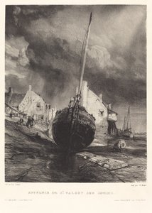 Souvenir fra St. Valéry sur Somme af Eugene Isabey