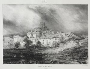 Maleriske og romantiske rejser i det gamle Frankrig, Auvergne..., 1830. af Eugene Isabey