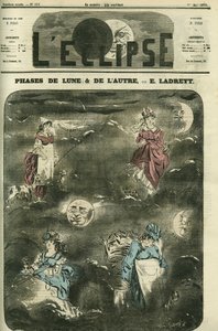 Månefasen og den anden, månens 4 faser, der repræsenterer de 4 sociale kategorier af kvinder. Cover i "" L