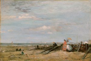 En strandscene ved Trouville, 1860