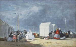 Nærmer sig Storm, 1864 af Eugene Louis Boudin