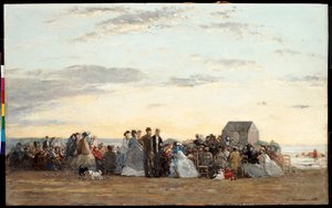 Strandscene, 1865 af Eugene Louis Boudin