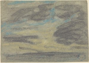 Skyer over havet, 18601865. af Eugene Louis Boudin