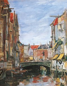 La Place Ary Scheffer, Dordrecht af Eugene Louis Boudin