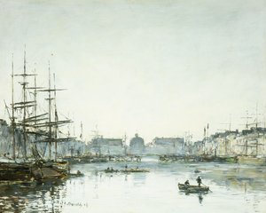 Le Havre, Handelsbassinet, 1894 af Eugene Louis Boudin