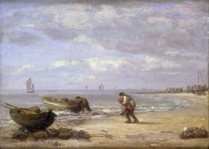 Lavvande nær Honfleur af Eugene Louis Boudin