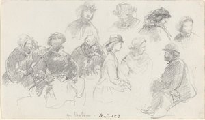 Passagerer om bord, slutningen af det 19. århundrede. af Eugene Louis Boudin