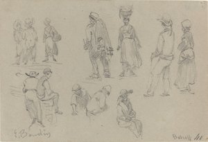 Provinsfigurer, slutningen af det 19. århundrede. af Eugene Louis Boudin