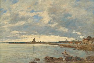 St. Vaast-la-Hougue af Eugene Louis Boudin
