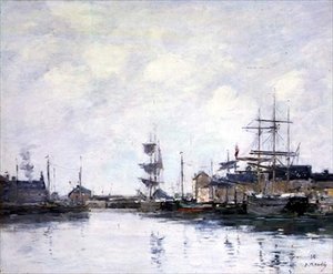 Bassinet ved Fecamp af Eugene Louis Boudin