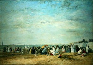 Stranden af Eugene Louis Boudin