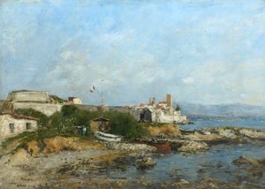 Befæstningsværket i Antibes, Frankrig, 1893 af Eugene Louis Boudin