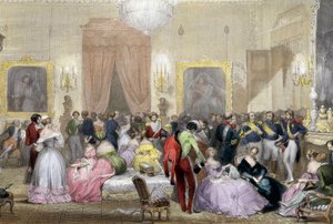 Aften hjemme hos Dukes of Orleans af Eugene Louis Lami