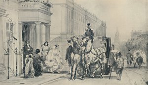 På Eaton Square, 1850, 1920 af Eugene Louis Lami