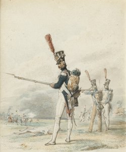 Infanteri af den unge garde i 1812 af Eugene Louis Lami