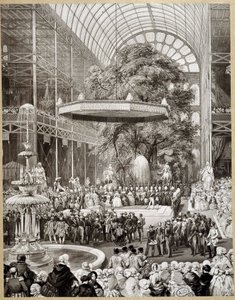 Åbning af verdensudstillingen 1851 i London af Lami. af Eugene Louis Lami