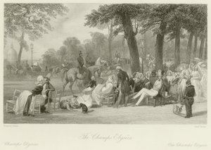 Champs Elysees af Eugene Louis Lami