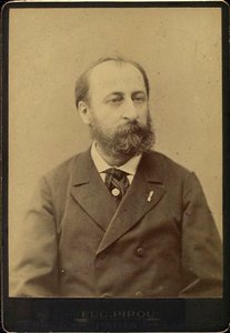 Camille Saint-Saens, fransk komponist, dirigent, organist og pianist, slutningen af det 19. århundrede