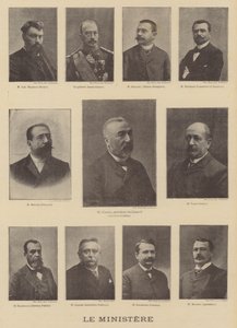 Medlemmer af ministeriet for Frankrigs nye premierminister, Emile Combes