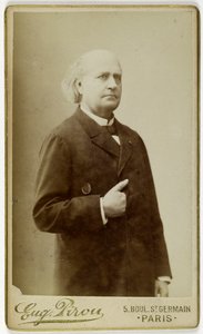 Porträt von Leconte de Lisle, (Charles Marie Leconte, genannt), (1818-1894), (Dichter) af Eugene Pirou