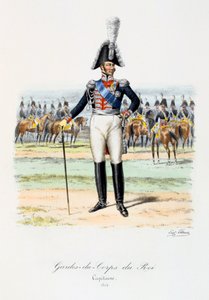 Kongens livvagter, kaptajn, 1814 af Eugene Titeux