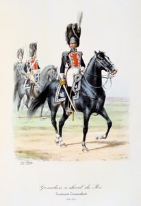 Kongens Hestegrenadier, Kommandørløjtnant, 1814-15