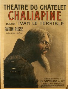 Plakat for den russiske sæson på Théâtre du Châtelet, 1909 af Eugene Verneau