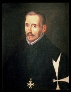 506 131-0795275/1 Portræt af Lope Felix de Vega Carpio (1562-1635) ca. 1630 (olie på lærred) af Eugenio (attr. to) Caxes