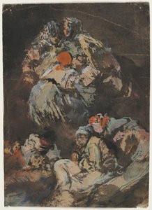 Figurer, 1850-1860. af Eugenio Lucas Velázquez