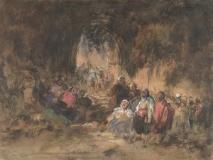 Araber hviler, 1817-70. af Eugenio Lucas Villamil
