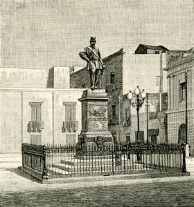 Monument til Vittorio Emanuele II (1820-1878), af Eugenio Maccagnani (1852-1930), Lecce, Apulien, Italien af Eugenio Maccagnani