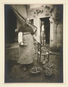 Kvinde fra Verrieres af Eugène Atget